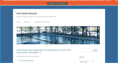 Desktop Screenshot of fastswimresults.com